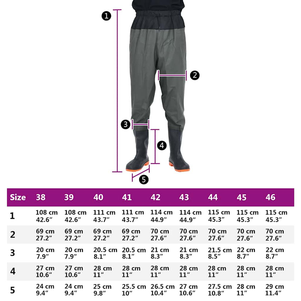 Waist Waders with Built-In Boots