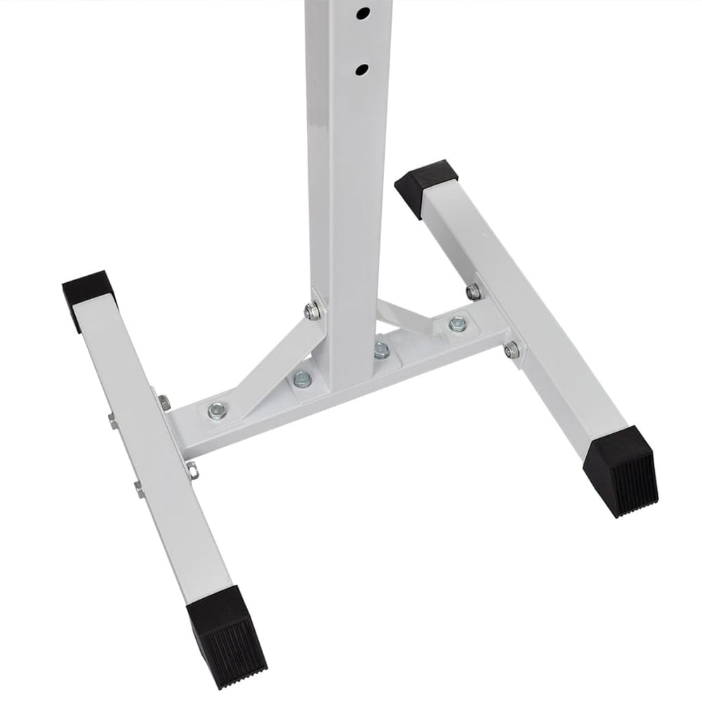 Adjustable Barbell Squat Rack with Barbell and Dumbbell Set