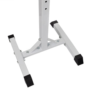 Adjustable Barbell Squat Rack with Barbell and Dumbbell Set