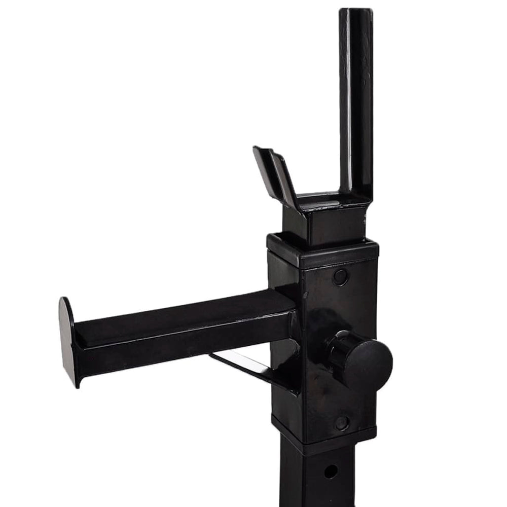 Adjustable Barbell Squat Rack with Barbell and Dumbbell Set