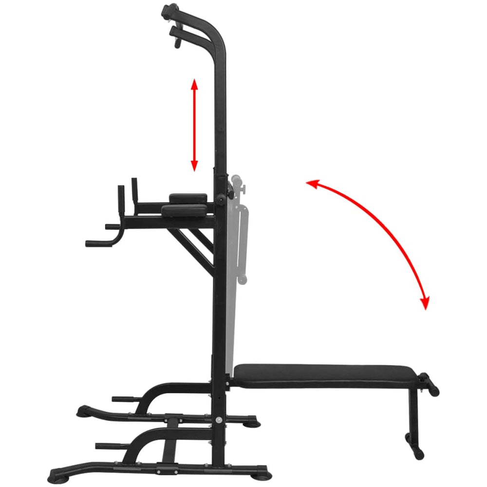 All-in-One Adjustable Power Tower for Home Strength Training
