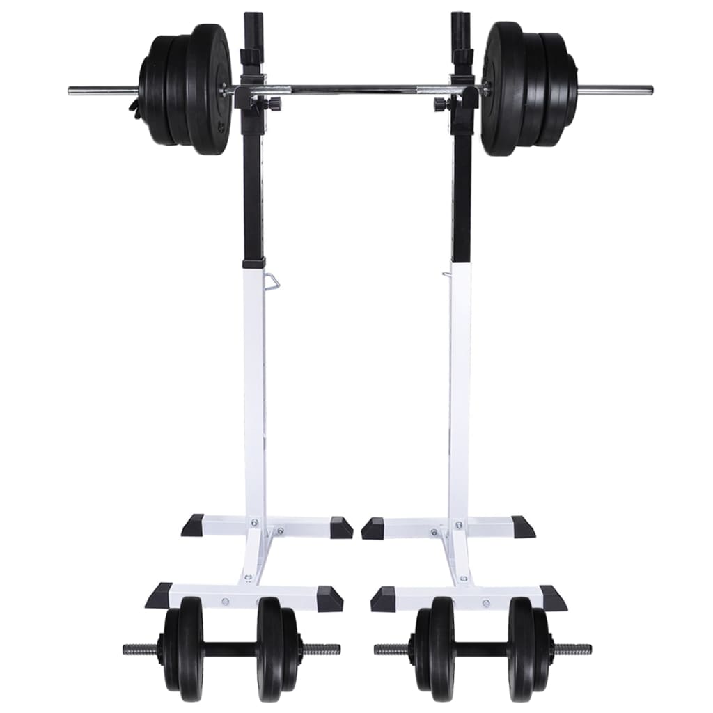 Barbell Squat Rack With Barbell And Dumbbell Set 60.5 Kg