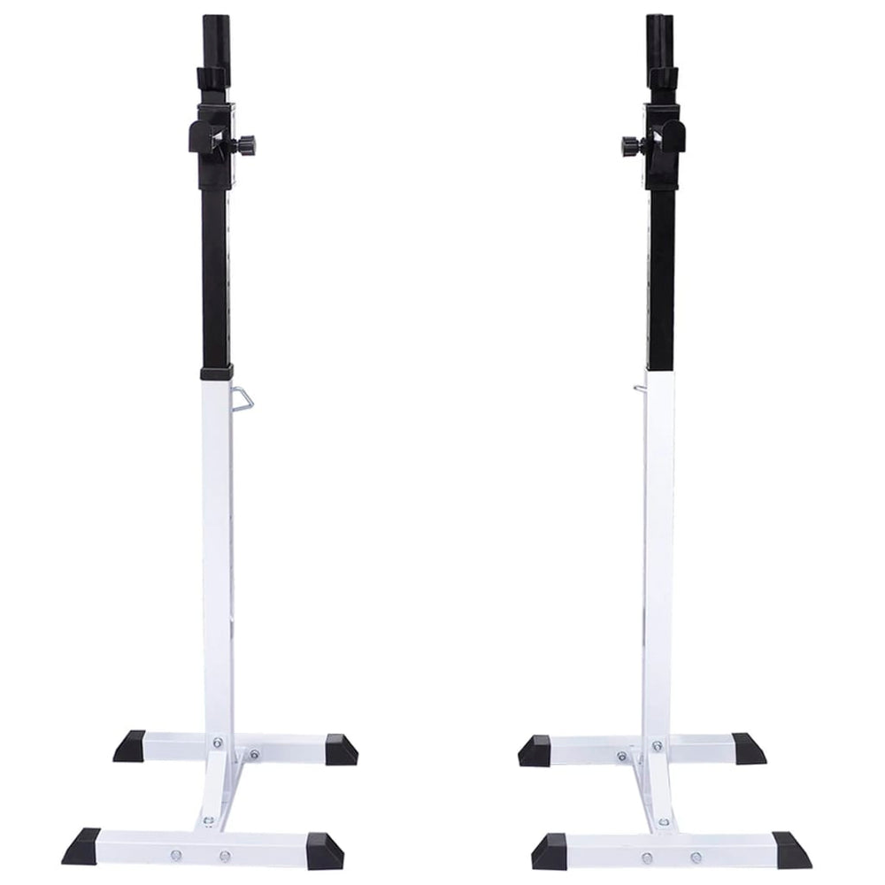 Adjustable Home Gym Squat Rack with Barbell and Dumbbell Weight Set