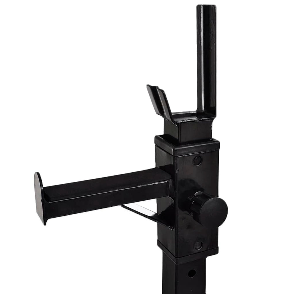 Adjustable Home Gym Squat Rack with Barbell and Dumbbell Weight Set