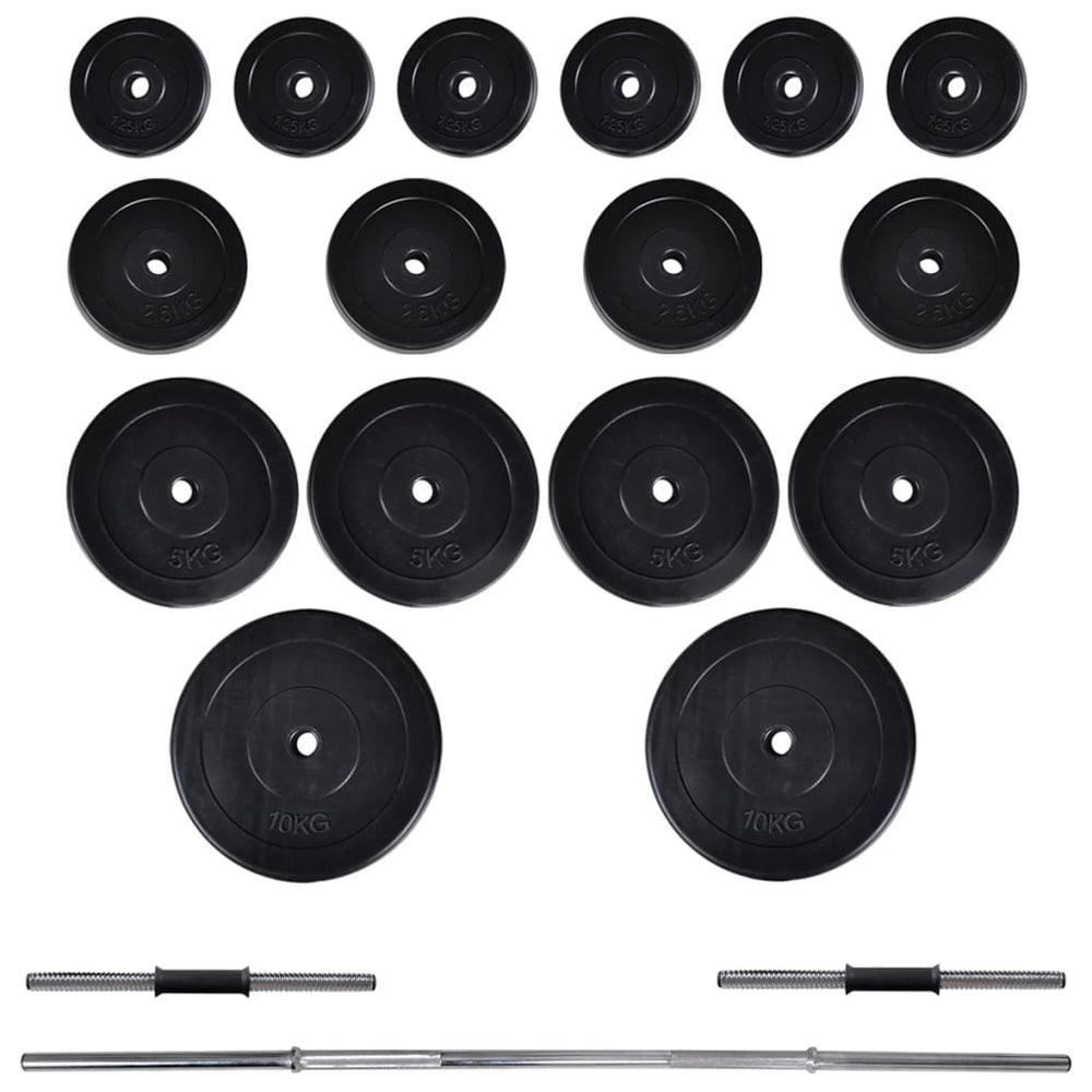 Adjustable Home Gym Squat Rack with Barbell and Dumbbell Weight Set