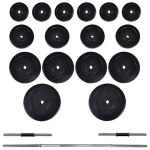 Adjustable Home Gym Squat Rack with Barbell and Dumbbell Weight Set