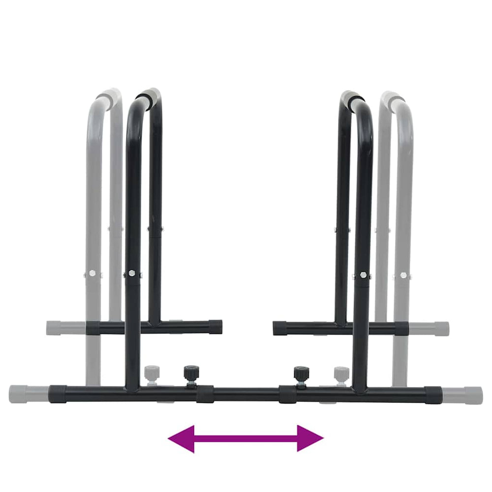 Adjustable Steel Dip Bar for Upper-Body and Core Training