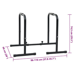 Adjustable Steel Dip Bar for Upper-Body and Core Training