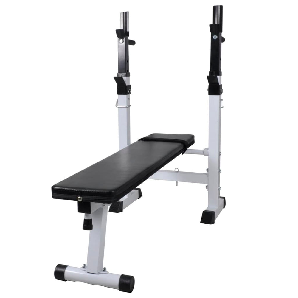Adjustable Strength Bench with Integrated Barbell Rack