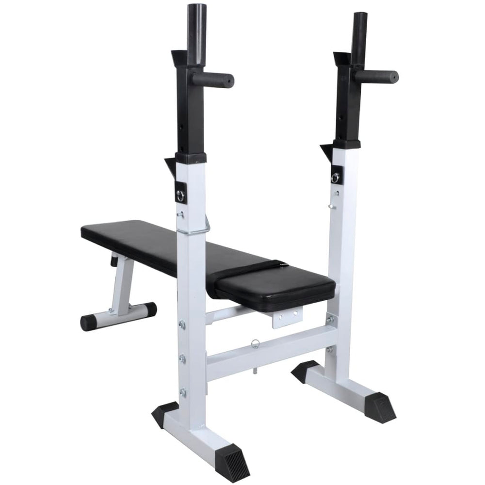 Adjustable Strength Bench with Integrated Barbell Rack