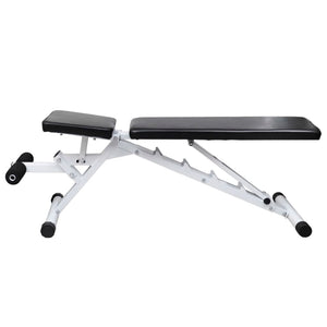 Adjustable Home Strength Bench with Barbell & Dumbbell Weight Set