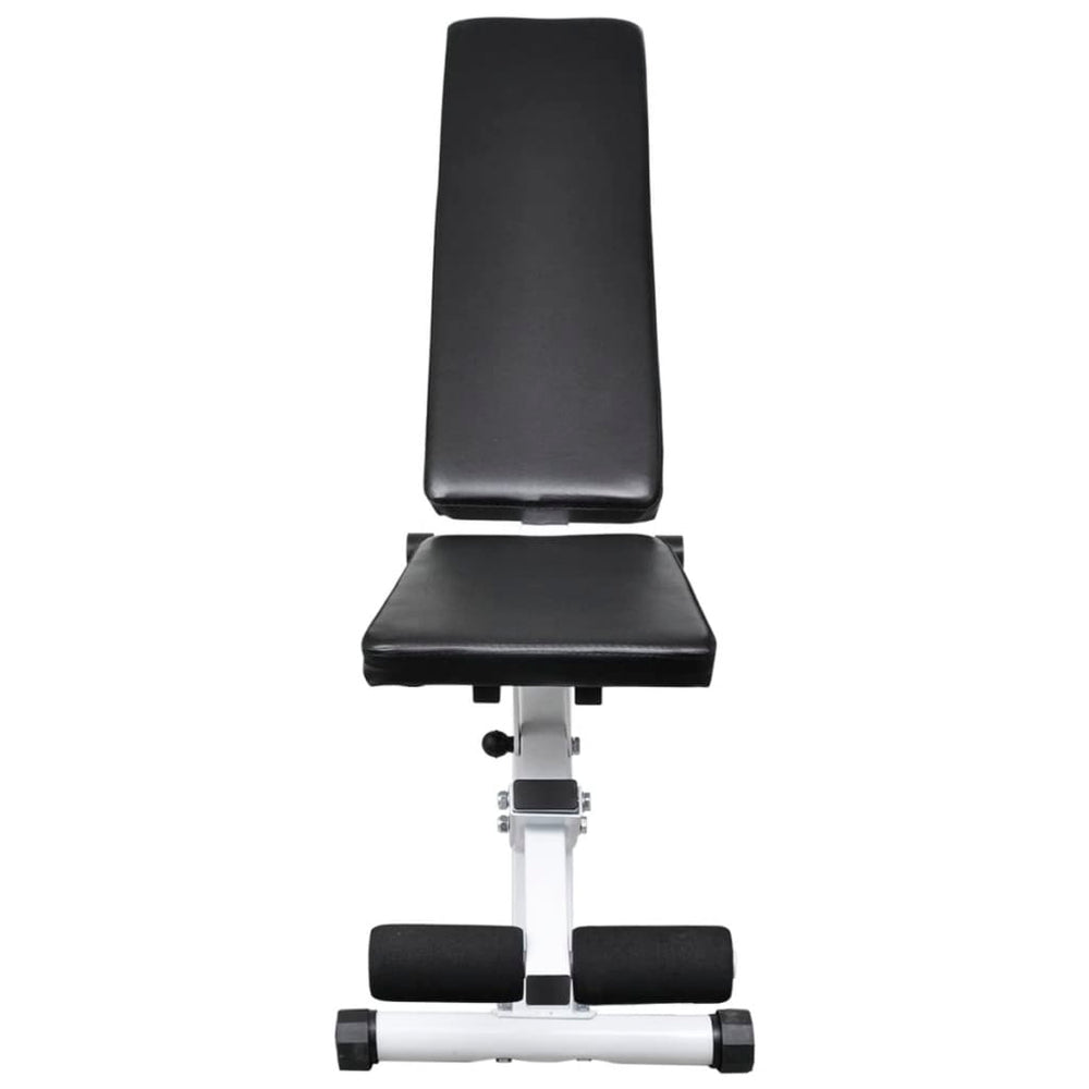 Adjustable Home Strength Bench with Barbell & Dumbbell Weight Set