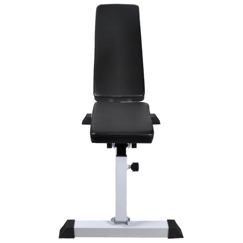 Adjustable Weight Training Bench with 30.5 kg Barbell and Dumbbell Set