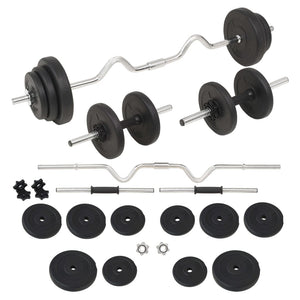 Adjustable Barbell and Dumbbell Weight Set