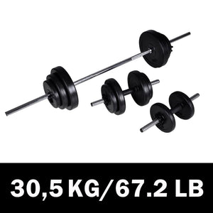 Adjustable Barbell and Dumbbell Weight Set