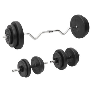 Adjustable Barbell and Dumbbell Weight Set