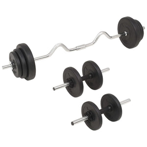 Adjustable Barbell and Dumbbell Weight Set