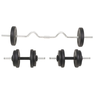 Adjustable Barbell and Dumbbell Weight Set