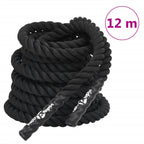 Battle Rope Black 9 Kg Polyester
