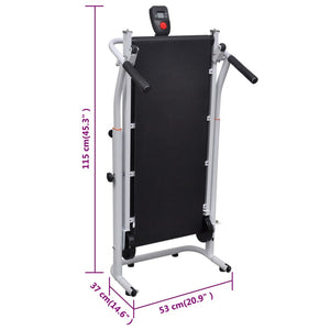Space-Saving Manual Mini Treadmill for Easy Home Fitness