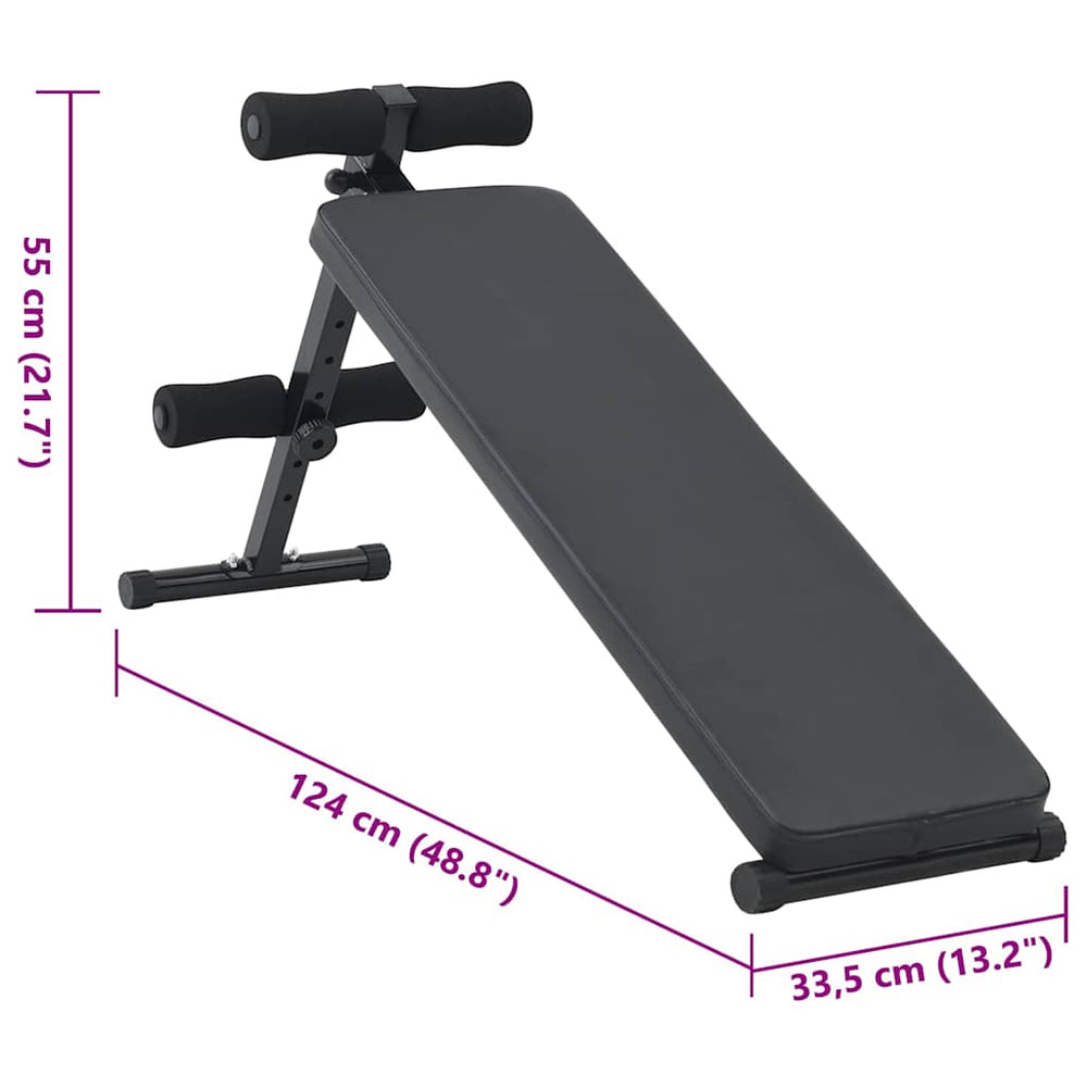 Adjustable Foldable Sit Up Bench for Home Core Workouts