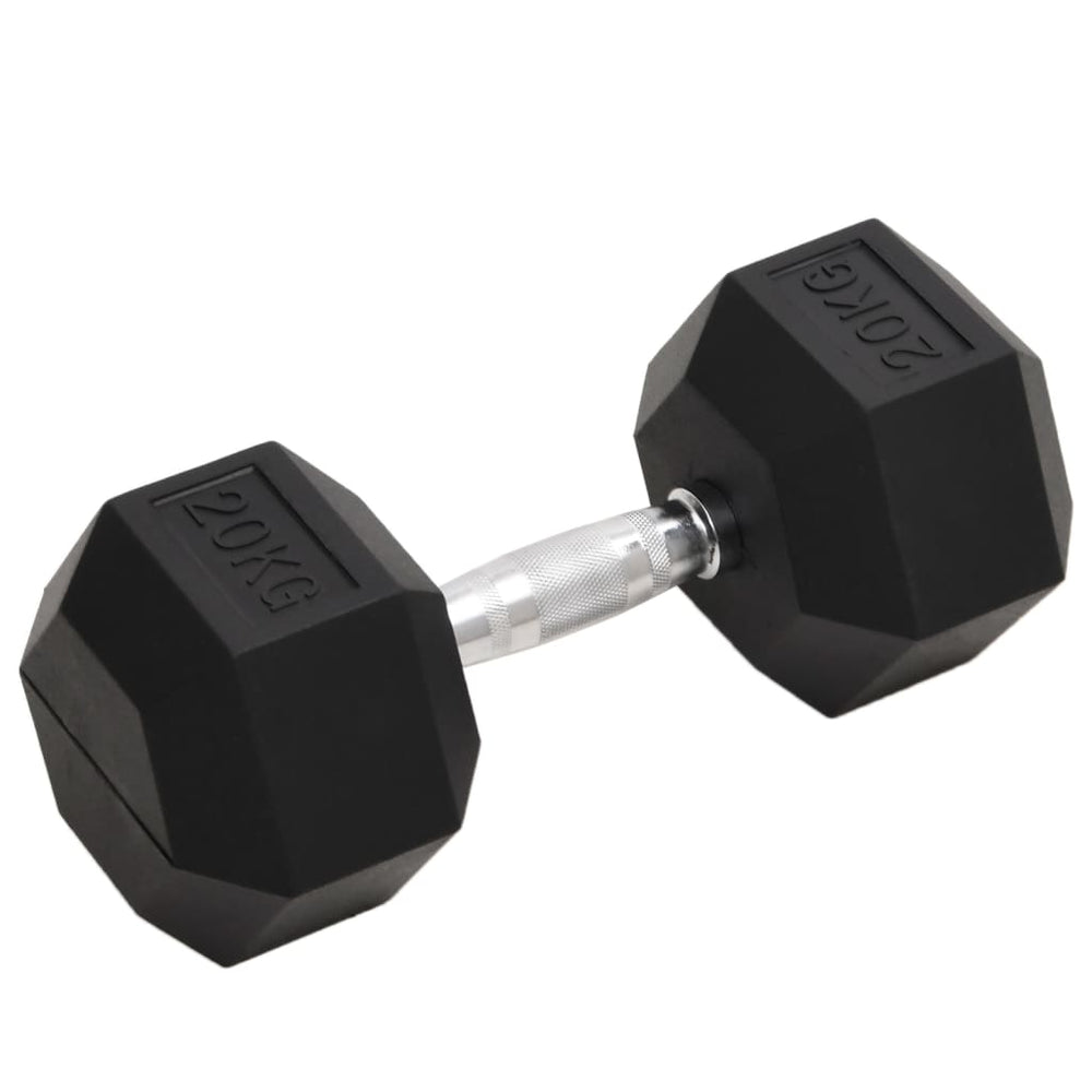 Hex Dumbbells with Secure Grip and Floor-Safe Rubber Coating