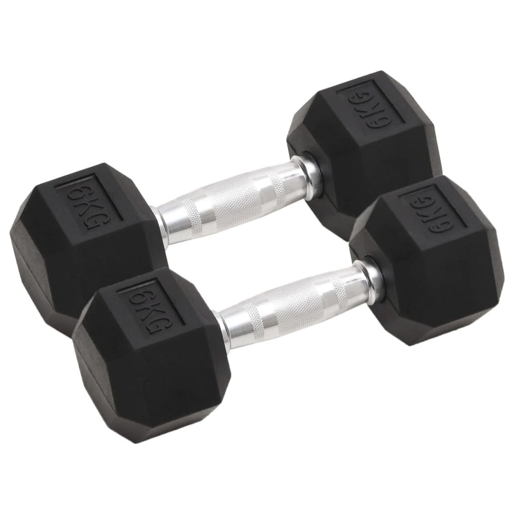 Hex Dumbbells with Secure Grip and Floor-Safe Rubber Coating