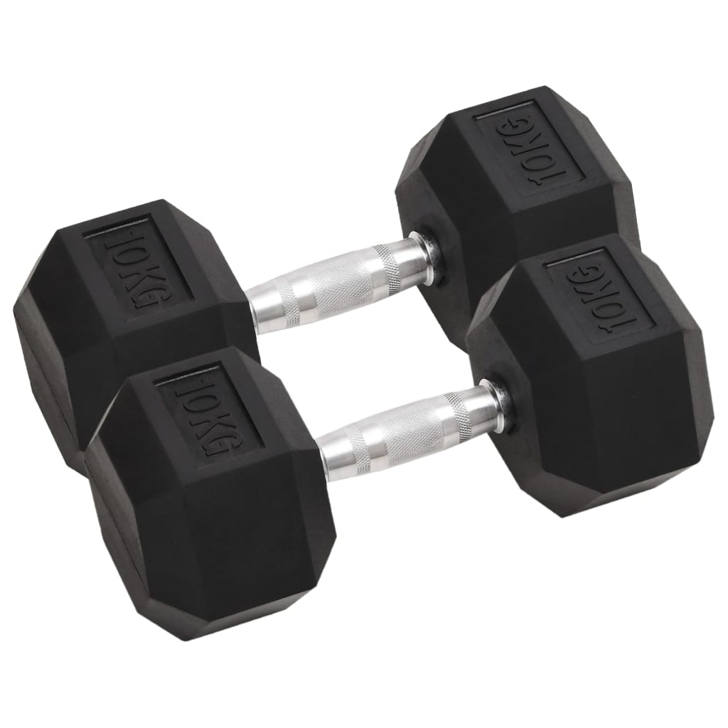 Dumbbells 2 Pcs 10 Kg Total Cast Iron