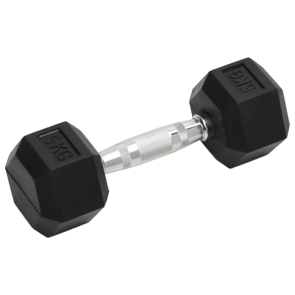 Hex Dumbbells with Secure Grip and Floor-Safe Rubber Coating