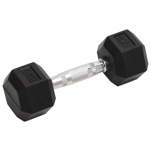 Hex Dumbbells with Secure Grip and Floor-Safe Rubber Coating