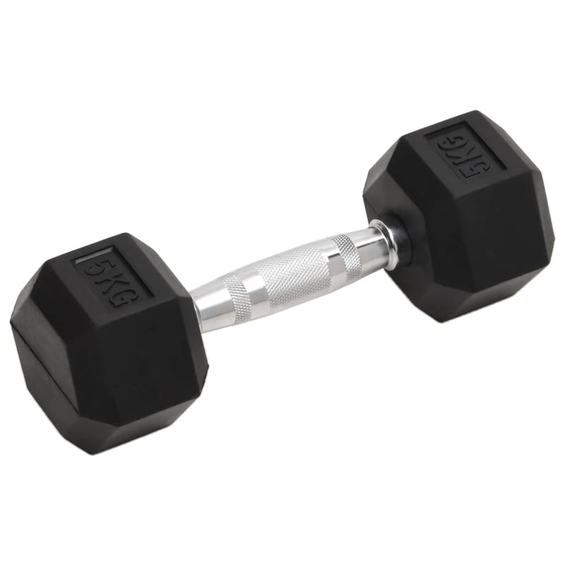 Hex Dumbbells with Secure Grip and Floor-Safe Rubber Coating