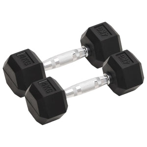 Hex Dumbbells with Secure Grip and Floor-Safe Rubber Coating