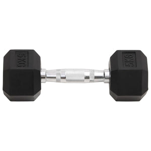 Hex Dumbbells with Secure Grip and Floor-Safe Rubber Coating