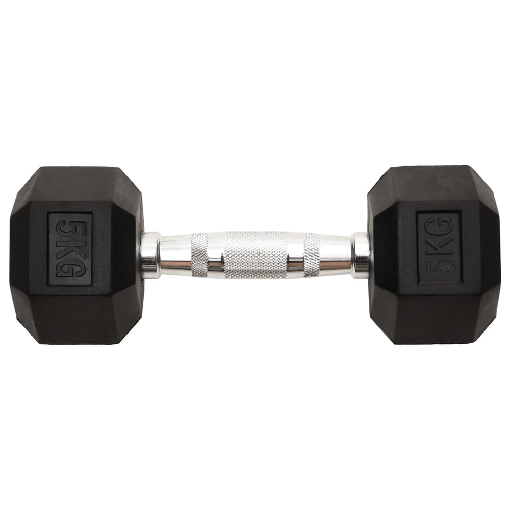 Hex Dumbbells with Secure Grip and Floor-Safe Rubber Coating