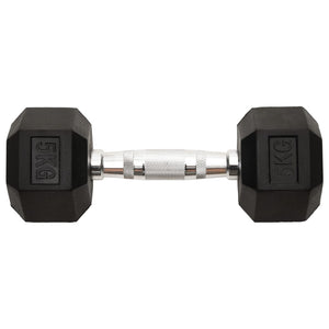 Hex Dumbbells with Secure Grip and Floor-Safe Rubber Coating