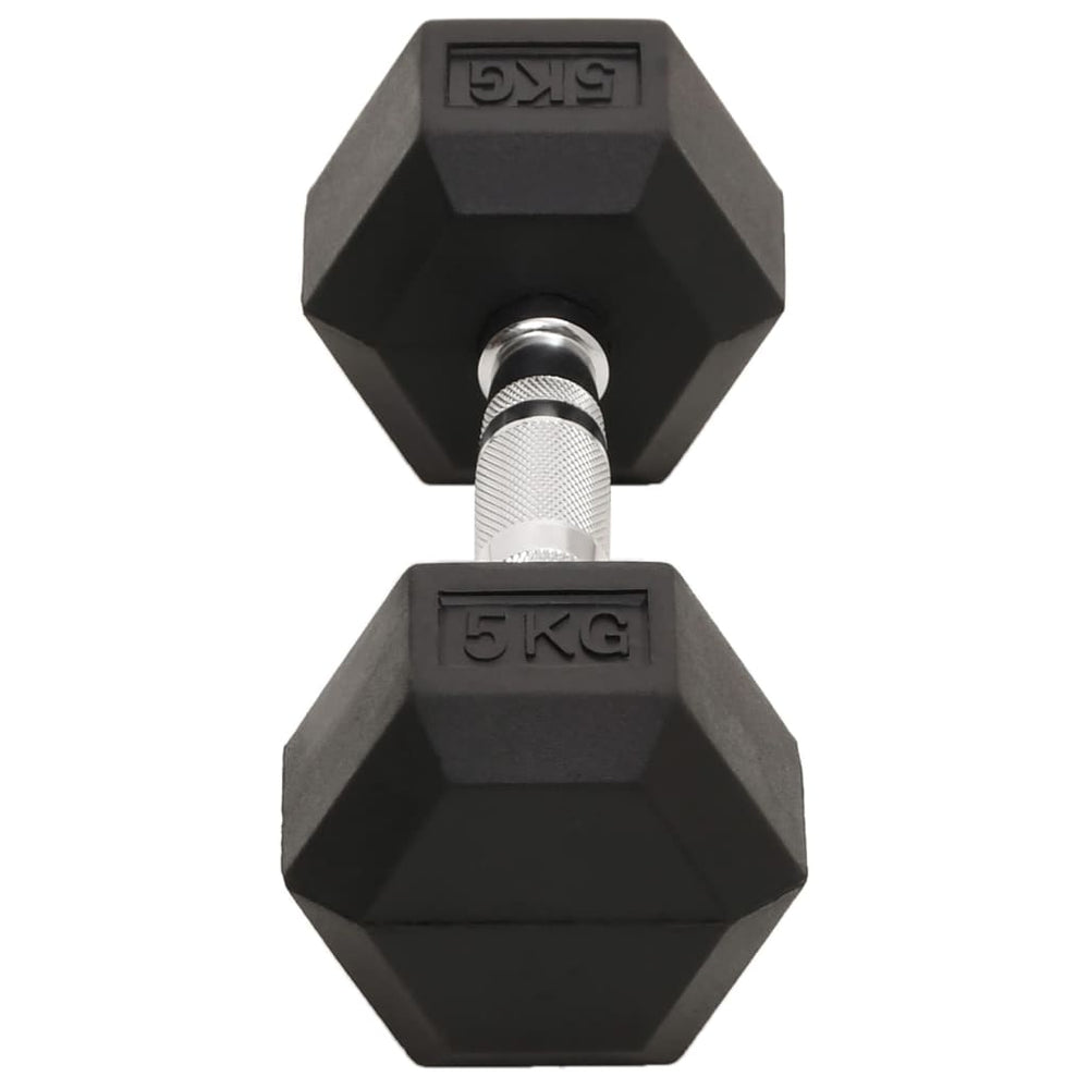 Hex Dumbbells with Secure Grip and Floor-Safe Rubber Coating