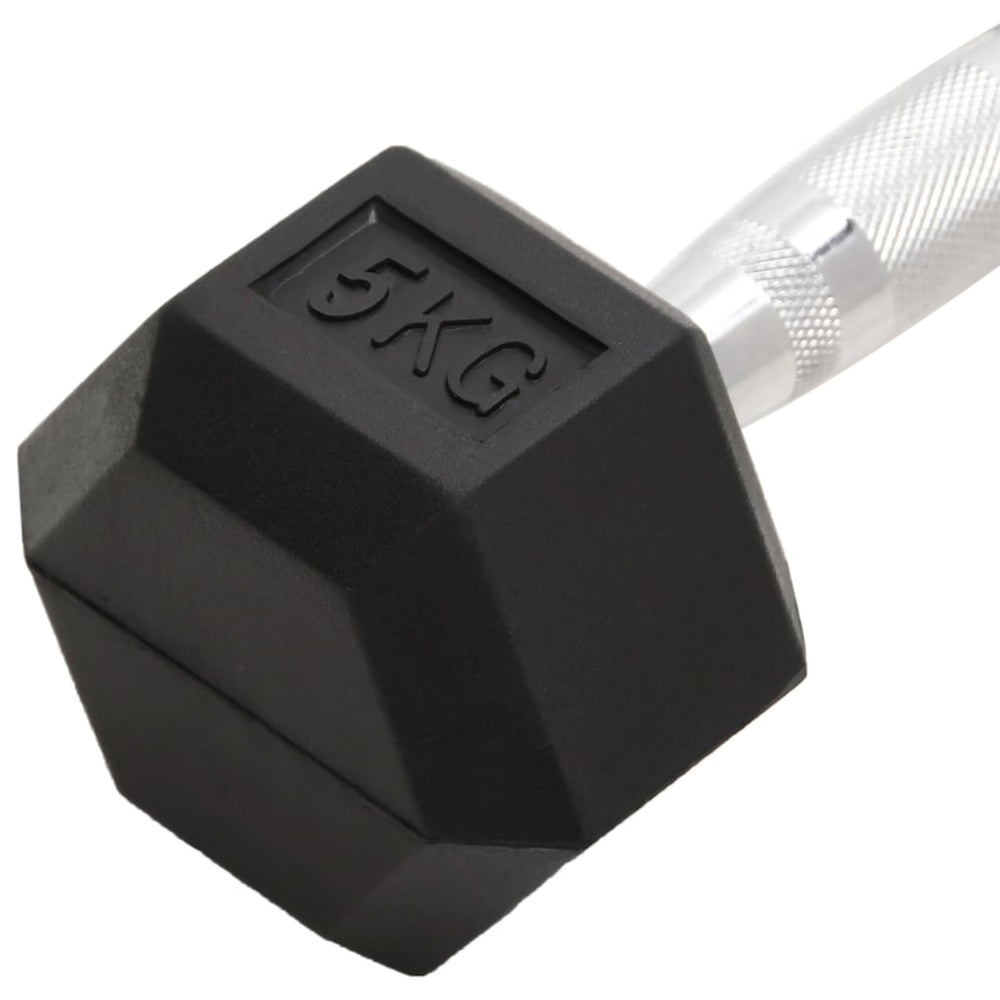Hex Dumbbells with Secure Grip and Floor-Safe Rubber Coating