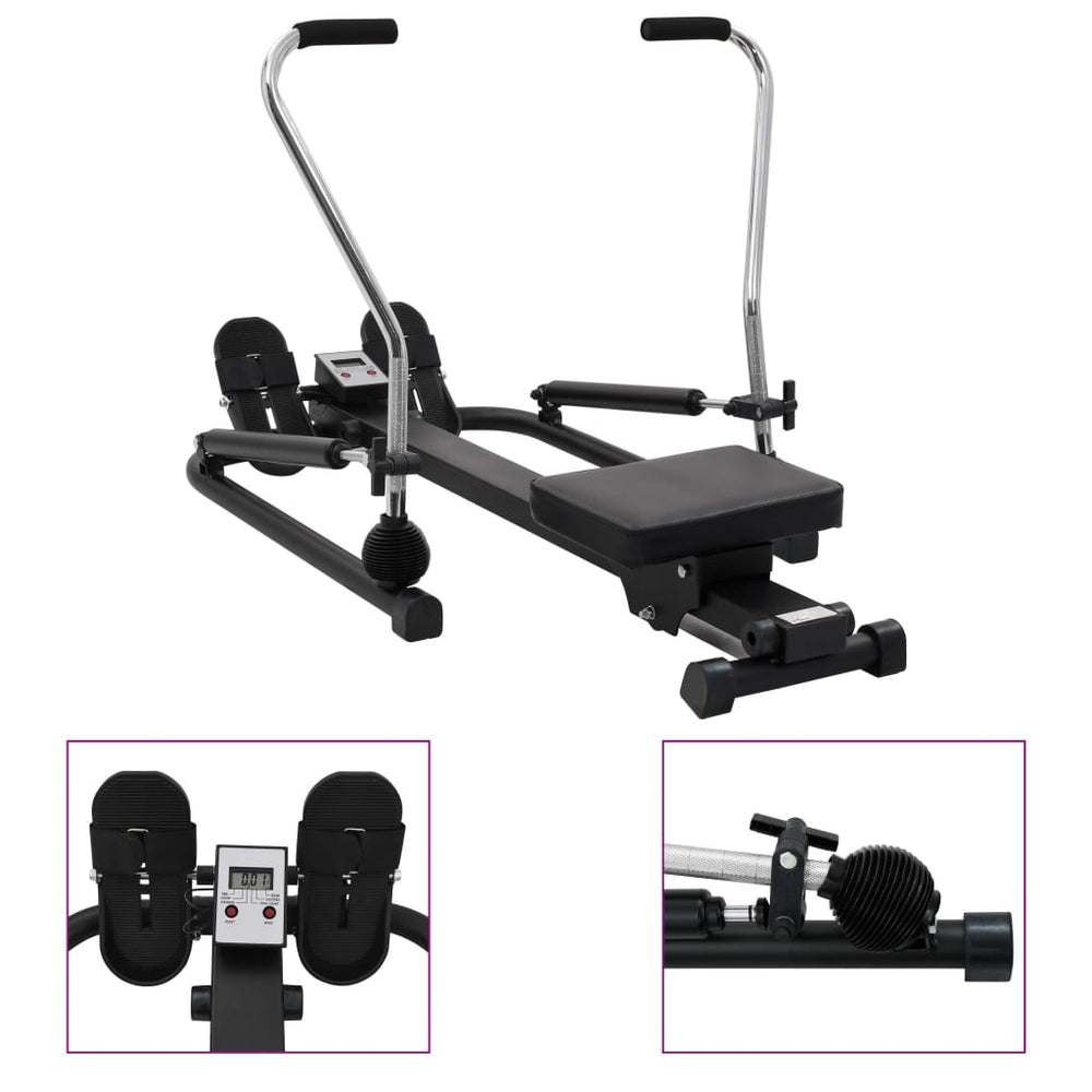 Compact Hydraulic Rowing Machine for Full-Body Home Training