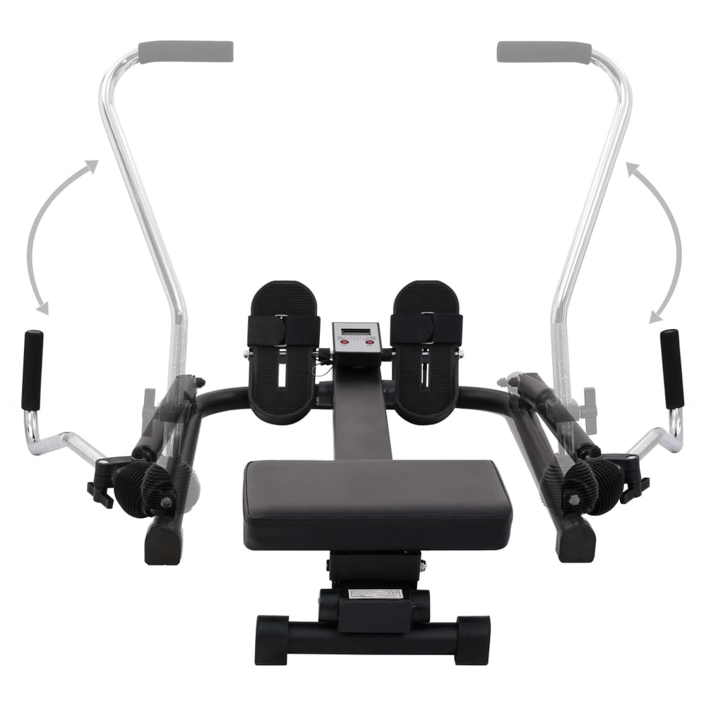 Compact Hydraulic Rowing Machine for Full-Body Home Training