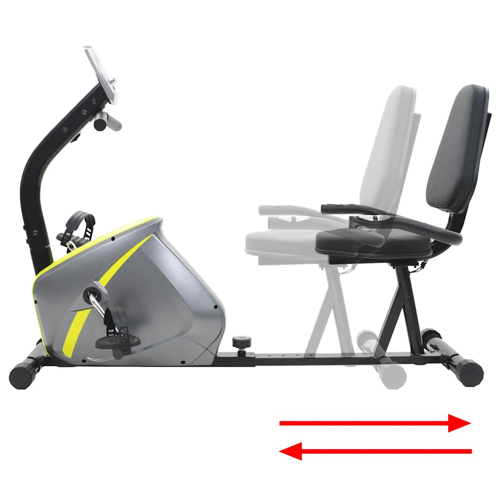 Magnetic Recumbent Exercise Bike with Pulse Monitor