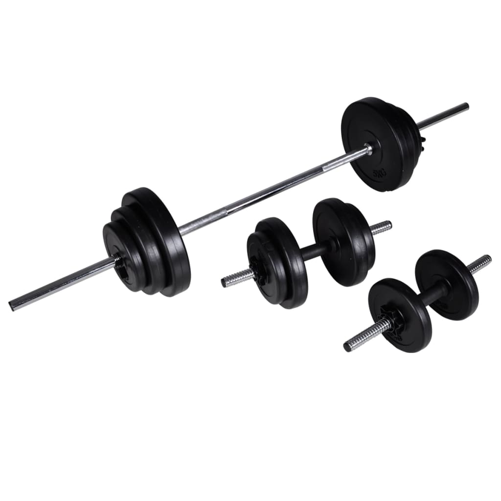 Power Tower With Barbell And Dumbbell Set 30.5 Kg