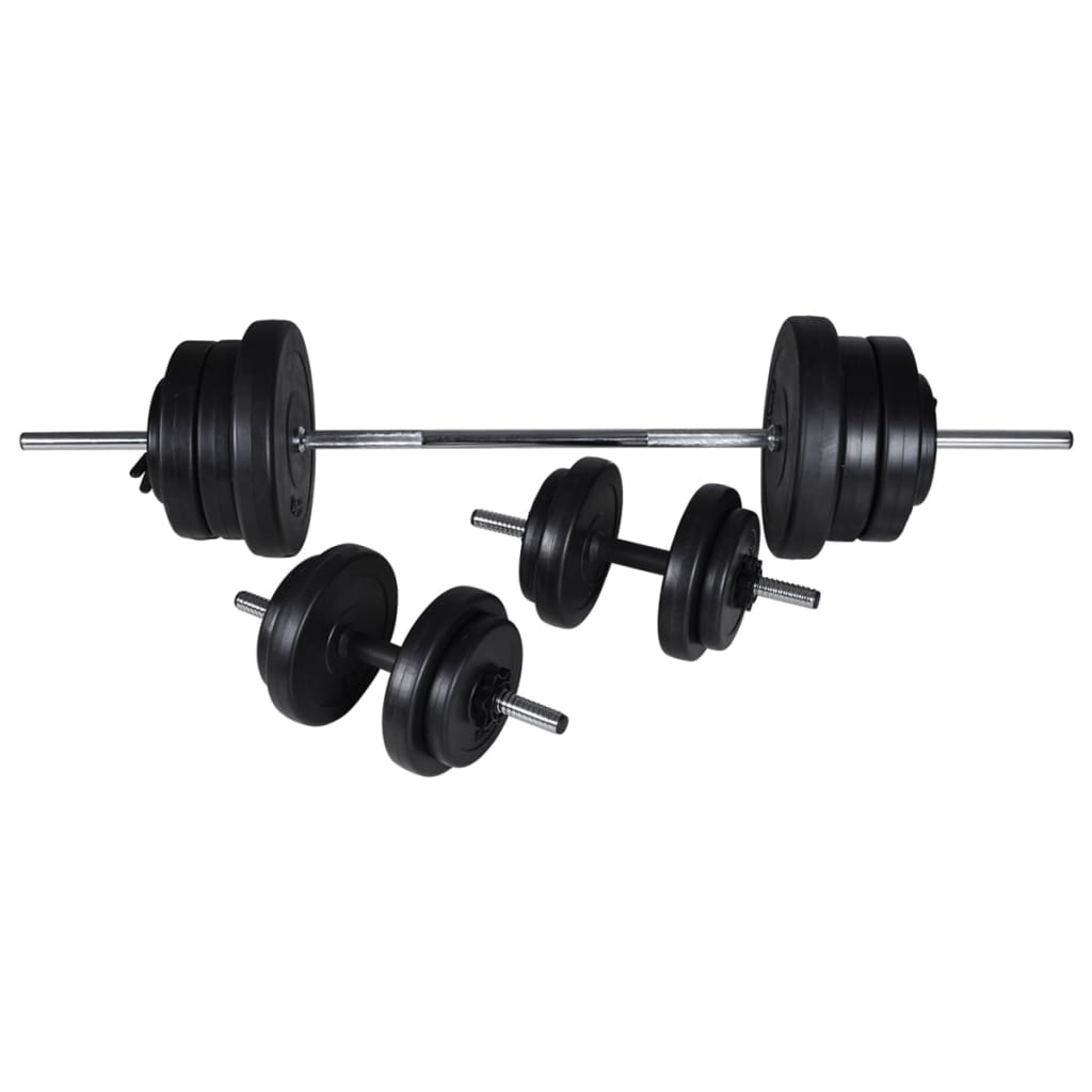 Power Tower With Barbell And Dumbbell Set