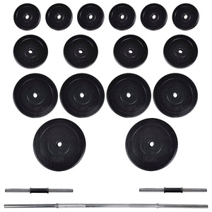 Home Power Tower with Barbell and Dumbbell Strength Set