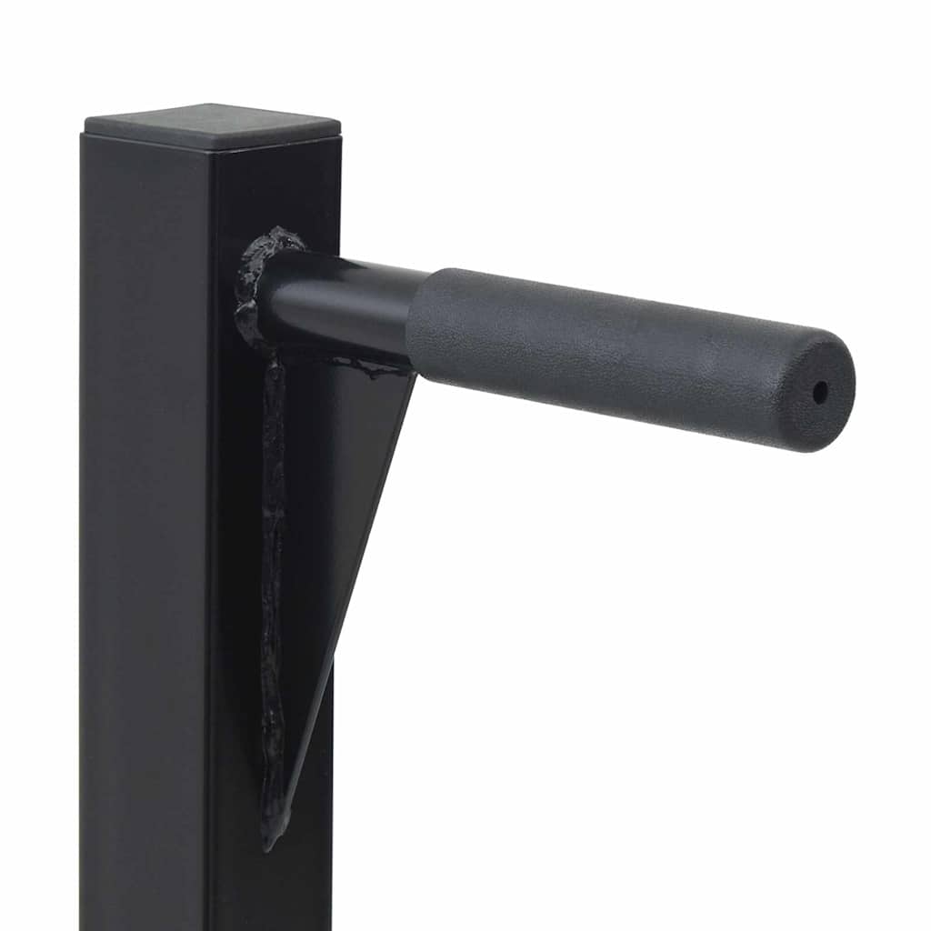 Dip Station Black 104 X 66.5 X 122 Cm Powder-Coated Steel