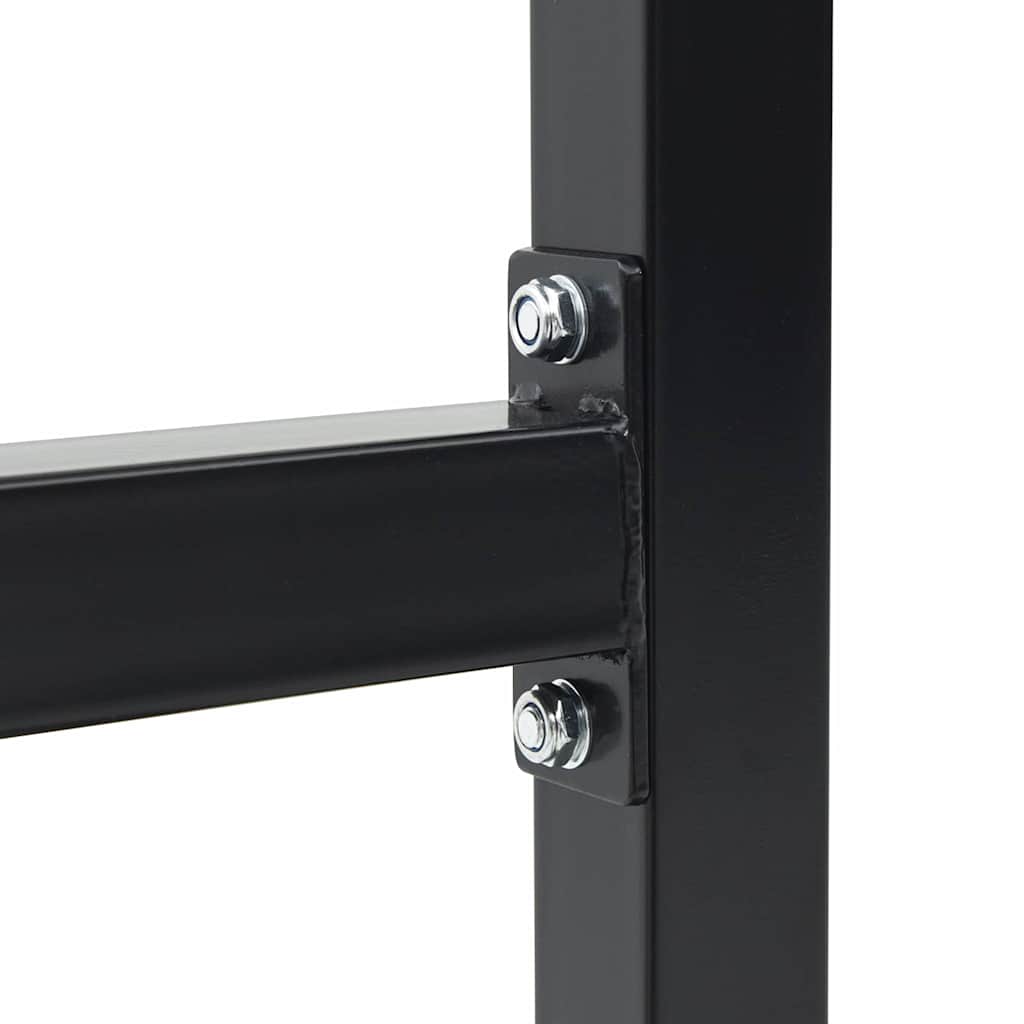 Dip Station Black 104 X 66.5 X 122 Cm Powder-Coated Steel