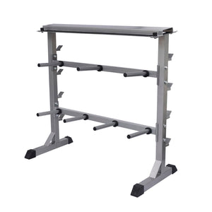 Heavy-Duty Steel Weight Rack for Safe and Organised Home Gym Storage
