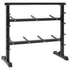 Dumbbell Rack Black 99 X 45 X 95.5 Cm Powder-Coated Steel