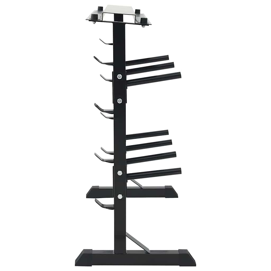 Dumbbell Rack Black 99 X 45 X 95.5 Cm Powder-Coated Steel